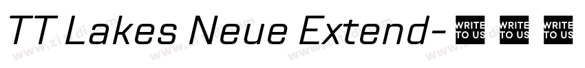 TT Lakes Neue Extend字体转换